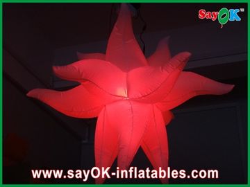 Пурпуровый зеленый пожаробезопасный гигантский раздувной свет СИД звезд для украшений партии