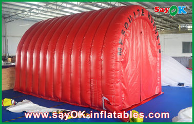 Тоннель раздувного шатра воздуха шатра тоннеля красного водоустойчивого раздувного раздувной с campin шатра Марк изготовленного на заказ логотипа раздувным