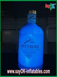 Голубое раздувное украшение освещения бутылки вина раздувное для рекламировать