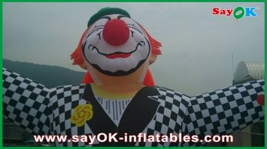 Подгонянные коммерчески яркие раздувные талисманы клоуна с печатанием логоса