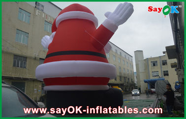 Раздувная высота красное большое Кристмас Санта Клаус украшений 8m праздника с тканью Оксфорда