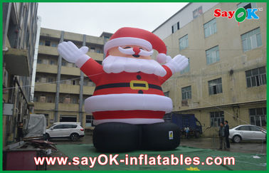 Раздувная высота красное большое Кристмас Санта Клаус украшений 8m праздника с тканью Оксфорда
