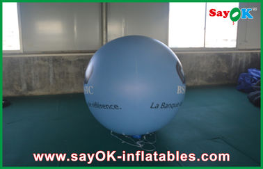 воздушный шар рекламы PVC Outerdoor 0.18mm 1.5m голубой раздувной с печатью логоса для случая