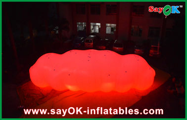 Материал PVC воздушного шара 0.18mm облака гелия большого украшения СИД раздувной для рекламировать