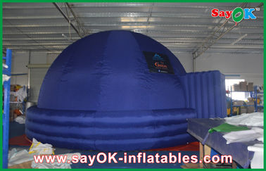 Шатер купола крытого планетария цифров 7m раздувного голубой воспитательный раздувной