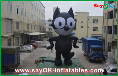 Реклама Commerical кота шаржа гиганта 6m раздувная для напольного