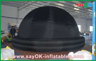 Портативный раздувной планетарий, шатер купола черноты ткани 210D Оксфорда раздувной