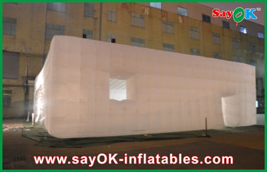 Раздувной OEM ночного клуба привел шатер воздуха куба гигантский раздувной для ярмарок, 14 x 14m