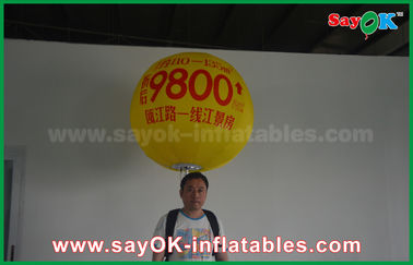 воздушный шар приведенный рекламы воздушного шара рюкзака 1.5m раздувной с воздушным шаром гелия печати гигантским большим раздувным