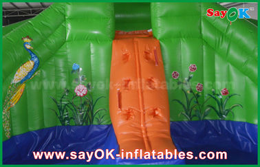Надувный скакалка дом с слайдом ПВХ летом надувный скакалка слайд снаружи лягушка водный слайд с печатью