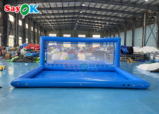 Взрослые спортивные гигантский надувный бассейн для волейбола с сеткой шелковой печати надувные водные игрушки для детей