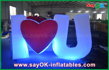 Proposal Led Inflatable Lighting Letter LOVE Party Decoration with 16 Different Color