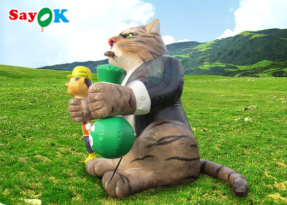 Наружная 25ft гигантская реклама надувная кошка взорвать модель украшения мультфильмы персонажи для вечеринок на день рождения