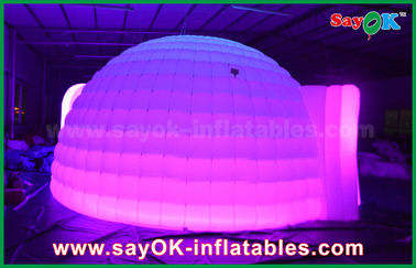 Раздувной цвет иглу купола шатра изменил освещать круглый раздувной шатер купола с материалом ткани Oxfor