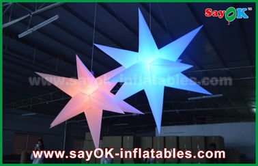 Нейлон рекламируя украшения воздушного шара звезды СИД на открытом воздухе раздувные с воздуходувкой КЭ/УЛ