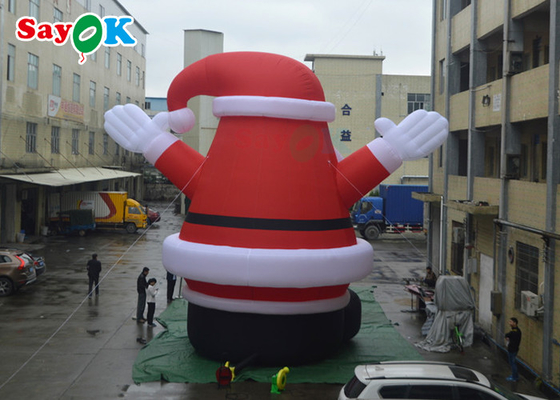 Милый Санта-Клаус духа украшений рождества крупного плана СИД гигантский раздувной