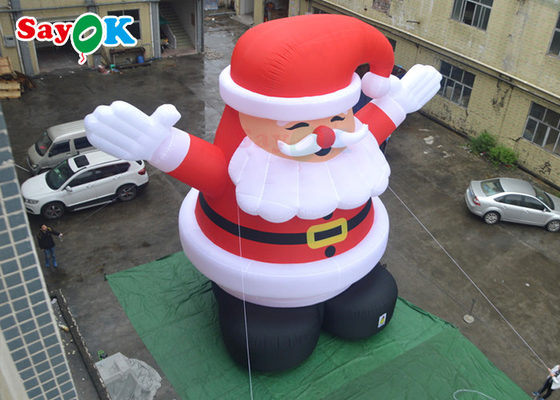 Милый Санта-Клаус духа украшений рождества крупного плана СИД гигантский раздувной