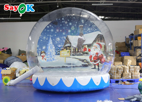 Открытый крытый романтический надувной снежный шар Рождественское украшение