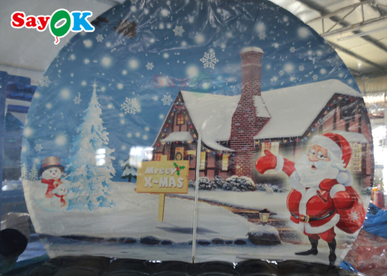 Рождественский снежный шар хрустальный шар надувной пузырь палатка фоновая печать