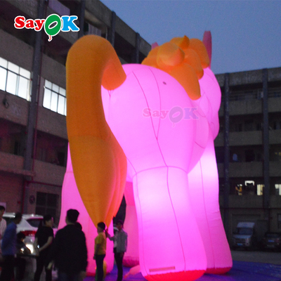 Настроенный 10м надувный балон-единорог Рекламная модель Мультфильм Тип Надувные персонажи мультфильмов