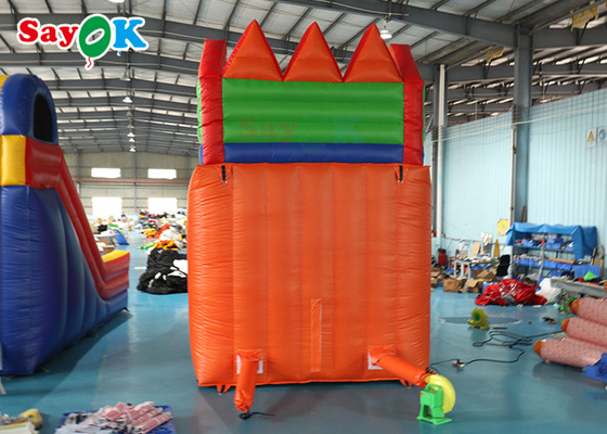 Надувный водный слайд Противоультрафиолетовый водонепроницаемый Большой надувный слайд для игровой площадки