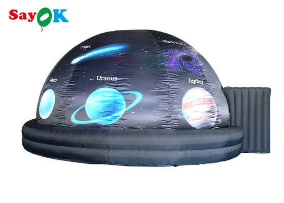 6м напечатал шатер купола проекции раздувного планетария черный для дисплея науки