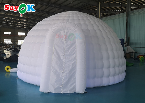Белый на открытом воздухе располагаясь лагерем раздувной купол дома шатра пузыря 6кс5кс3.2мХ