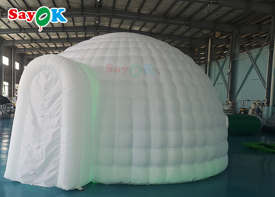 Белый на открытом воздухе располагаясь лагерем раздувной купол дома шатра пузыря 6кс5кс3.2мХ