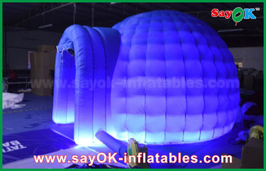 Шатер воздуха Оксфорда раздувного шатра воздуха голубой раздувной освещая круглый шатер купола с DIA 4m для события