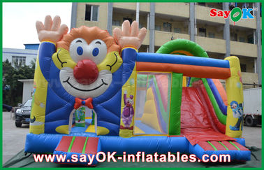 замок хвастуна видов раздувного прыжка клоуна ПВК 0.55мм скача счастливый для детей