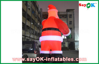 Цвет Санта Клауса раздувного высокорослого украшения Festeval танцора воздуха человека раздувного раздувного красный для события