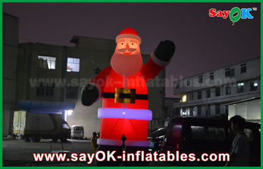 Цвет Санта Клауса раздувного высокорослого украшения Festeval танцора воздуха человека раздувного раздувного красный для события