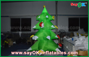 СИД рождественской елки зеленого нейлона раздувное освещая нейлон 2.5мм для рождества