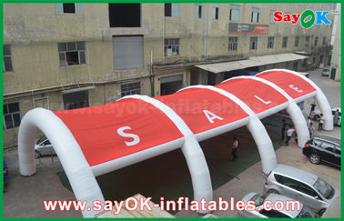 Красные и белые гигантские раздувные ворота шатра воздуха для выставки или события