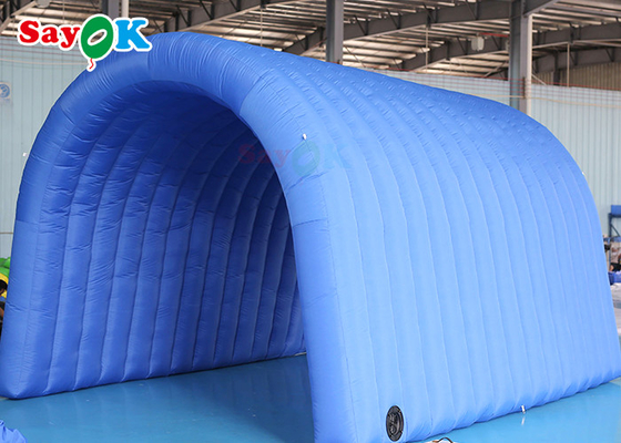 Вход футбола тоннеля 5x5x3mH сини военно-морского флота изготовленный на заказ раздувной раздувной