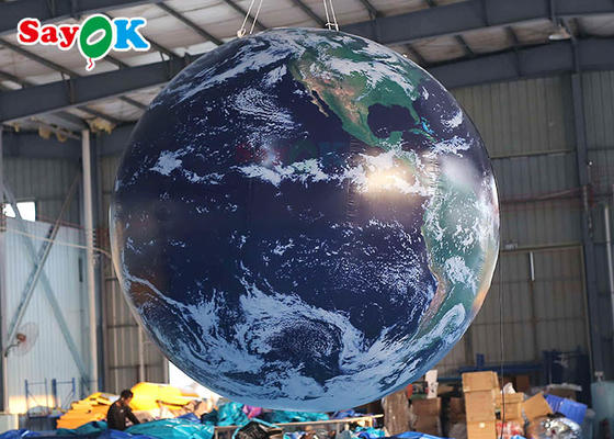 Глобус земли PVC OEM раздувной для рекламировать шарик планеты крупного плана