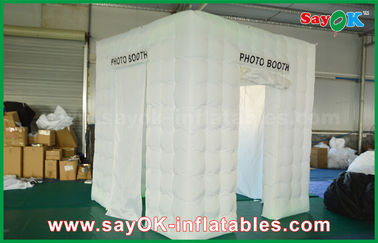 Шатер Photobooth куба раздувных дверей студии 3 фото белый раздувной портативный с размером 2.5m