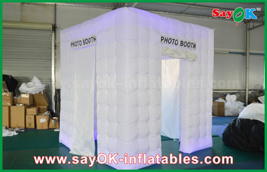 Шатер Photobooth куба раздувных дверей студии 3 фото белый раздувной портативный с размером 2.5m