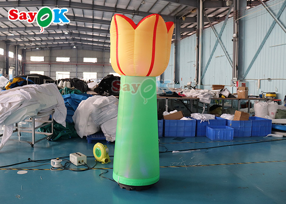 Гигантский раздувной цветок СИД 3d освещая моделирование рекламы цветка изготовленного на заказ завода игрушки грибное