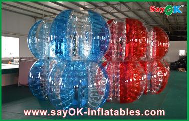 Раздувные игры сада красные и футбол пузыря шарика голубого бампера PVC/TPU для игры взрослых/детей