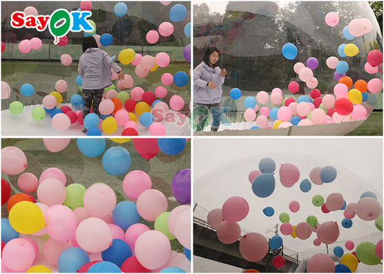 Детская вечеринка Clear Igloo Dome Надувная палатка с пузырем в аренду Кристалл Надувной дом с пузырчатыми шарами