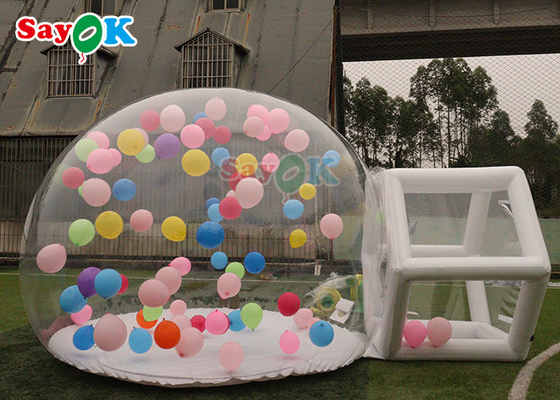 Детская вечеринка Clear Igloo Dome Надувная палатка с пузырем в аренду Кристалл Надувной дом с пузырчатыми шарами