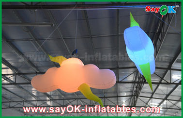 Поставьте облако изготовленных на заказ раздувных продуктов украшения раздувное с светом воздуходувки/СИД