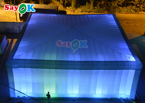 15x15x6m Надувная палатка-куб для взрослых, на открытом воздухе, вечеринка, вечеринка, ночной клуб, воздушные надувные палатки
