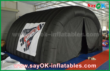 Тоннеля черноты 210D Оксфорда шатра воздуха шатер раздувного раздувной располагаясь лагерем с темнотой печати логотипа полной
