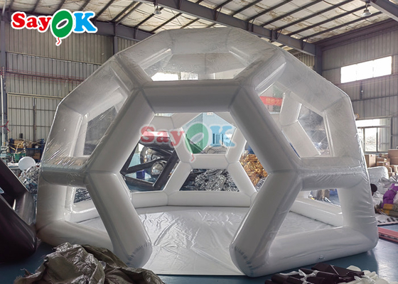 Футбольная форма Прозрачная палатка для кемпинга Надувная пузырь Футбольный купол палатка