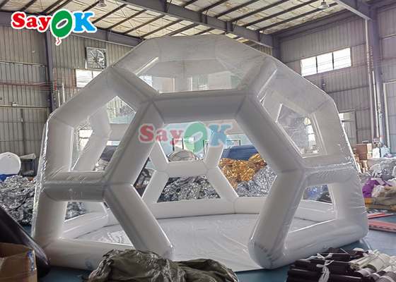 Футбольная форма Прозрачная палатка для кемпинга Надувная пузырь Футбольный купол палатка