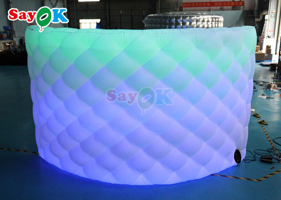 360 Надувные фотобуты Оборудование фоновая стена подсветка с изменением света изогнутый надувные фотобуты стена