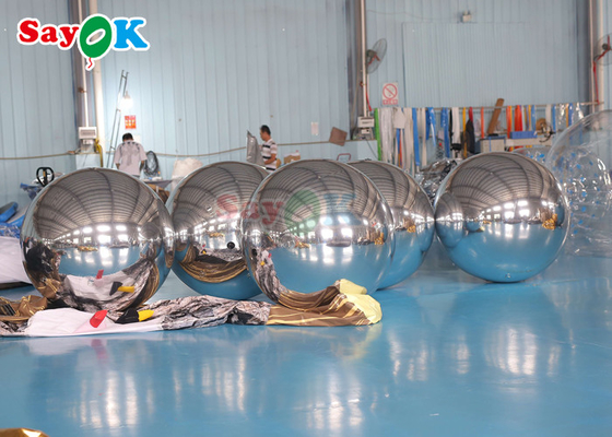 Диско Диско блестящий надувный зеркальный шар Большое мероприятие Декорация ПВХ плавучая сфера зеркальный шар