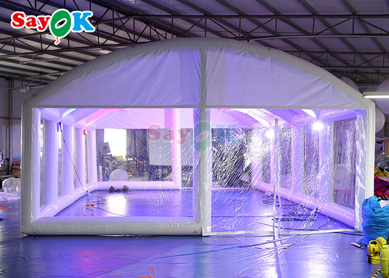 Цифровая печать Надувный бассейн тень пузырь купол Здание покрытое воздушным покрытием Водная палатка